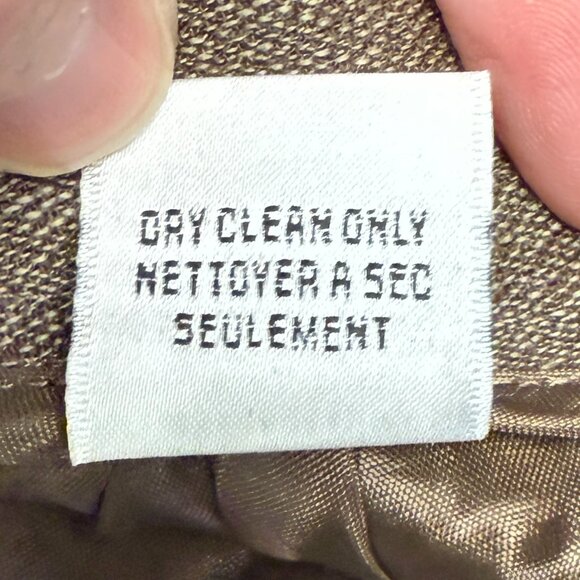 Women's TALBOTS Pure Wool Brown Straight Leg High Rise Lined Pants- Size 12 - Picture 10 of 11